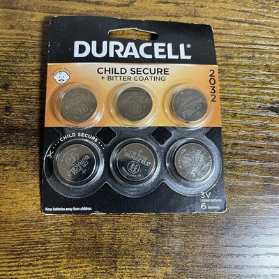 Duracell 3V CR2032 Lithium Coin Battery 6 Pack 
