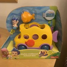 NIB 2013 Fisher Price Bubble Guppies Swim Sational School Bus 