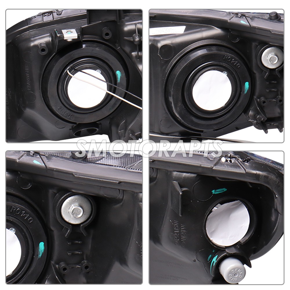 Pair LED DRL Headlights Lamps For 2006-11 Honda Civic FA 4-Door  LH+RH