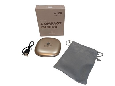 Mavoro LED Compact Mirror   Kosmetikspiegel 1x/10x mit LED