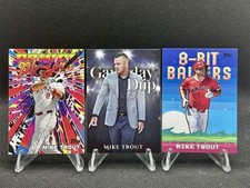 2025 Topps Series 1 Celebration Mike Trout Game Day Drip, Power Players, & 8-Bit