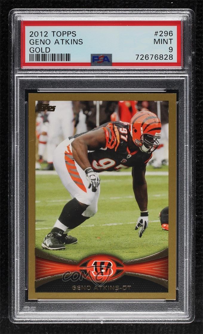 2012 Topps Gold 1808/2012 Geno Atkins #296 Rookie RC 7xr