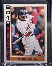 2025 Topps Heritage Baseball Through The Years 2018 Mookie Betts #TTY-22 Red Sox