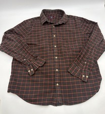 Untuckit Relaxed Fit Button Down T-Shirt Men XL Plaid 100 Cotton. 48722