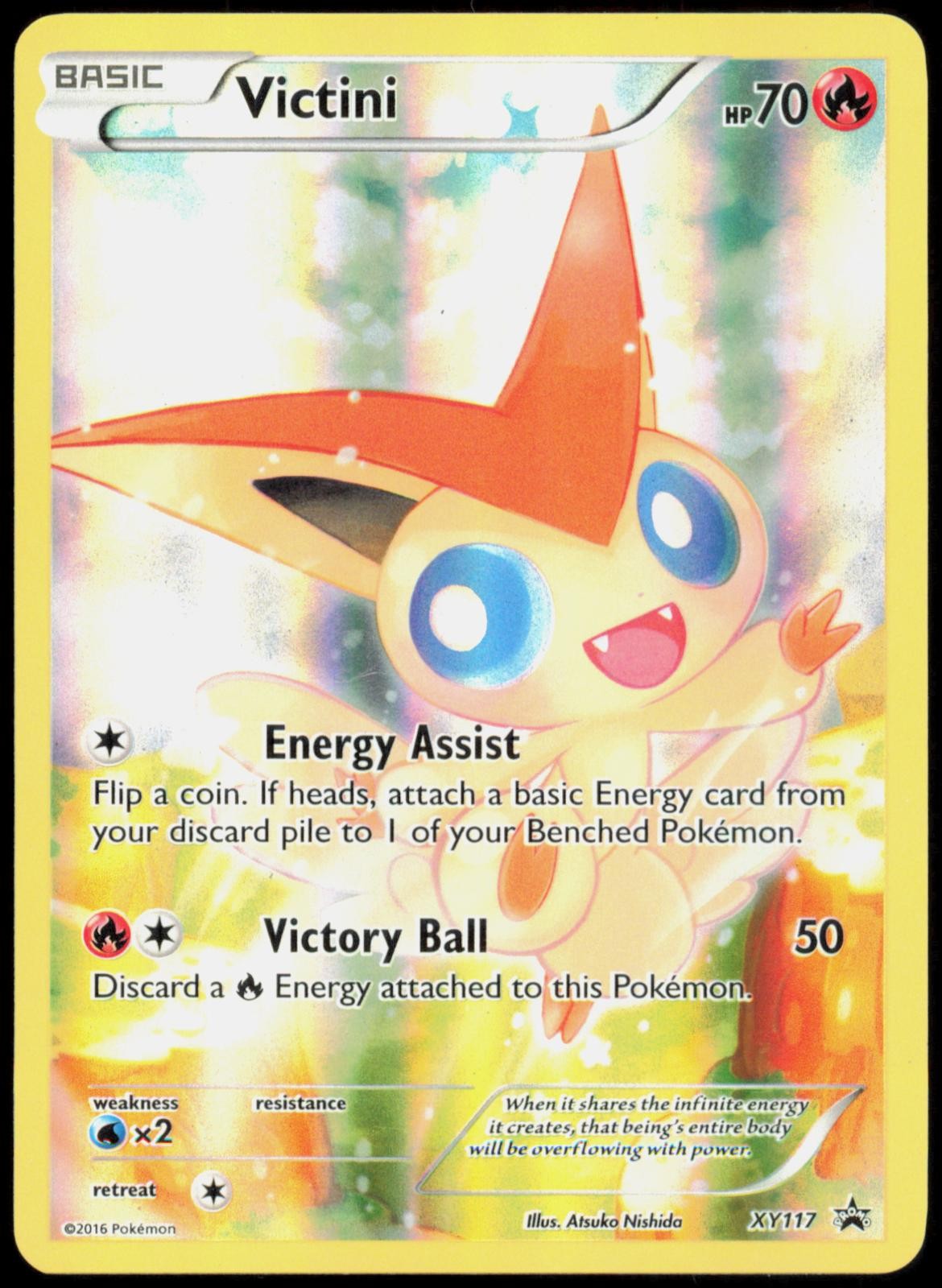 Victini XY117 Holo Promo XY Promo Pokemon Lightly Played