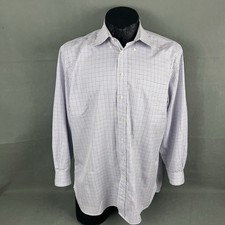 Ben Silver Charleston Fine Shirtings Shirt 17-33 Men Gingham Check Button Down