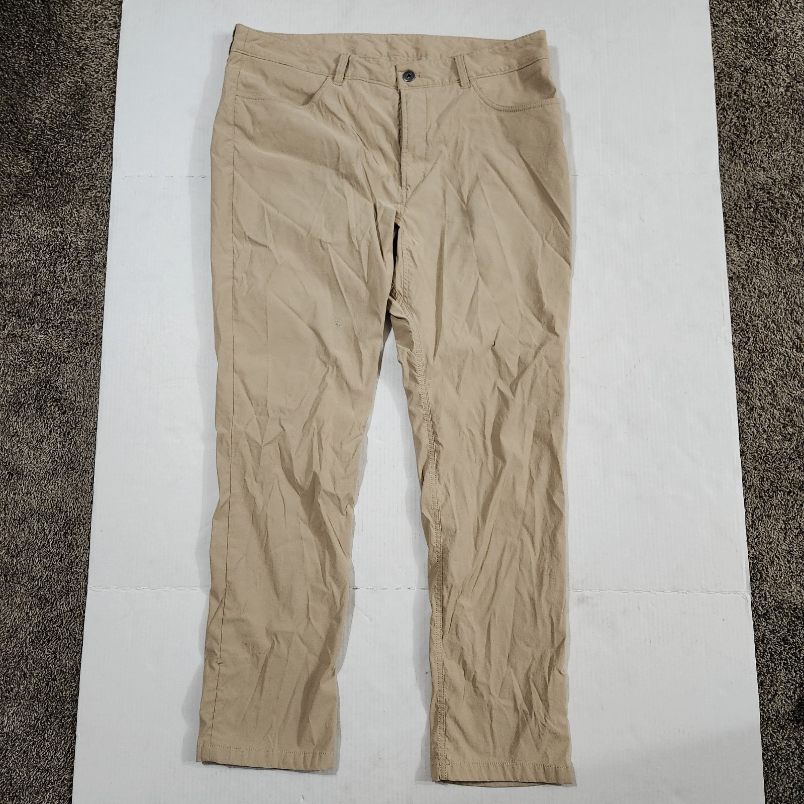 The North Face Pants Mens 38 Khaki Hiking Nylon Lightweight Trail SEE PICTURES