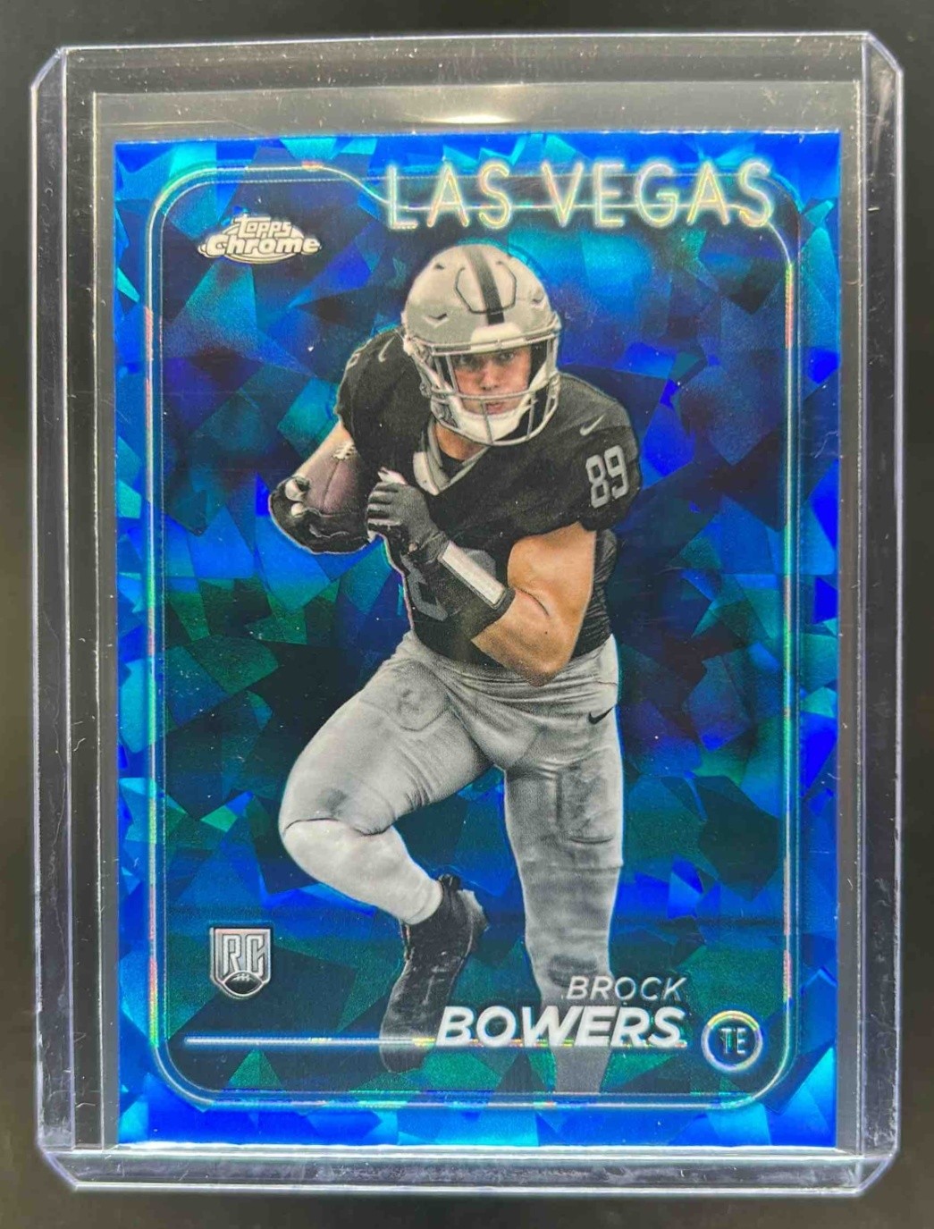 2024 Topps Chrome Sapphire Edition Brock Bowers RC Rookie #207 Raiders