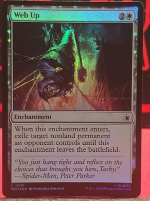 Foil Web Up 41 Common Marvel (MSH) Magic: The Gathering NM