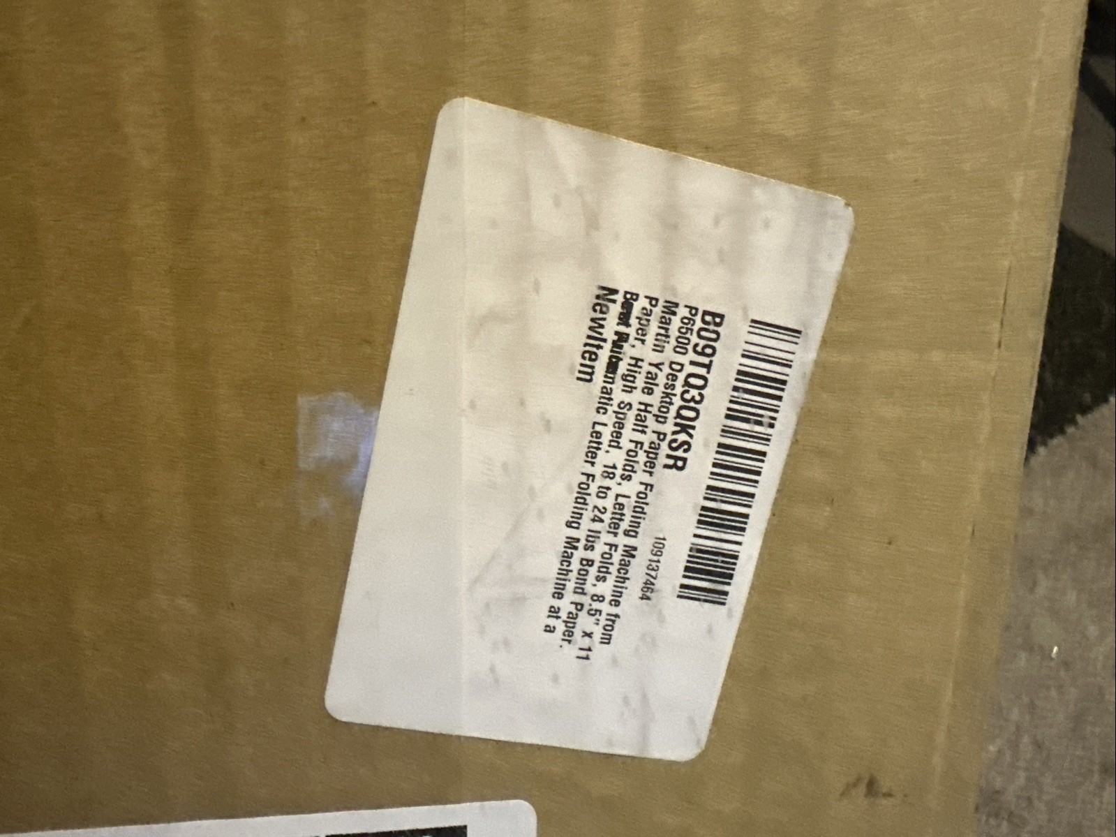 Martin Yale P6500 My Office Products Desktop Paper Folder Folding Machine