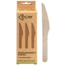 Biologisch abbaubares Holz Messerset Nachhalt...