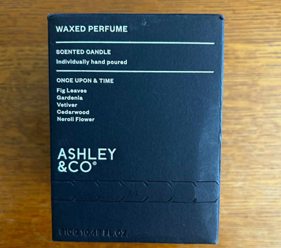 Ashley & Co Waxed Perfume Candle Once Upon & Time  Fig Neroli Cedar  NIB