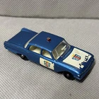 VINTAGE  LESNEY MATCHBOX NO. 55 FORD FAIRLANE POLICE CAR 1963 - Cracked Window