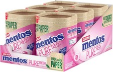 MENTOS GUM - Pure Fresh Chewing Gum - Crisp Outer Shell and Liquid Filled Centre