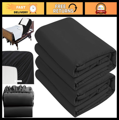 2 Pack Ultra Soft Microfiber Fitted Hospital Bed Sheets, 36  x 84  x 12 , Breath