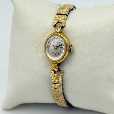 Vintage 1960s Women's TIMEX Gold Tone Petite Mechanical Watch, 15mm (FOR PARTS)