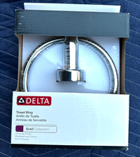 Delta Grail Hand Towel Ring Chrome Finish 125859 Brand New Bathroom