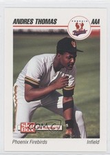 1992 SkyBox Pre-Rookie Phoenix Firebirds Card Supply Andres Thomas #396 0f4. rookie card picture
