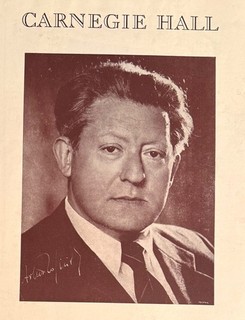 ZINO FRANCESCATTI violin VILLA LOBOS PREMIERE Carnegie JOSEF HOFMANN program
