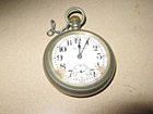 ILLINOIS WATCH CO. ANTIQUE SILVER POCKET WATCH SIZE 20 17 JEWELS SN. 2877219