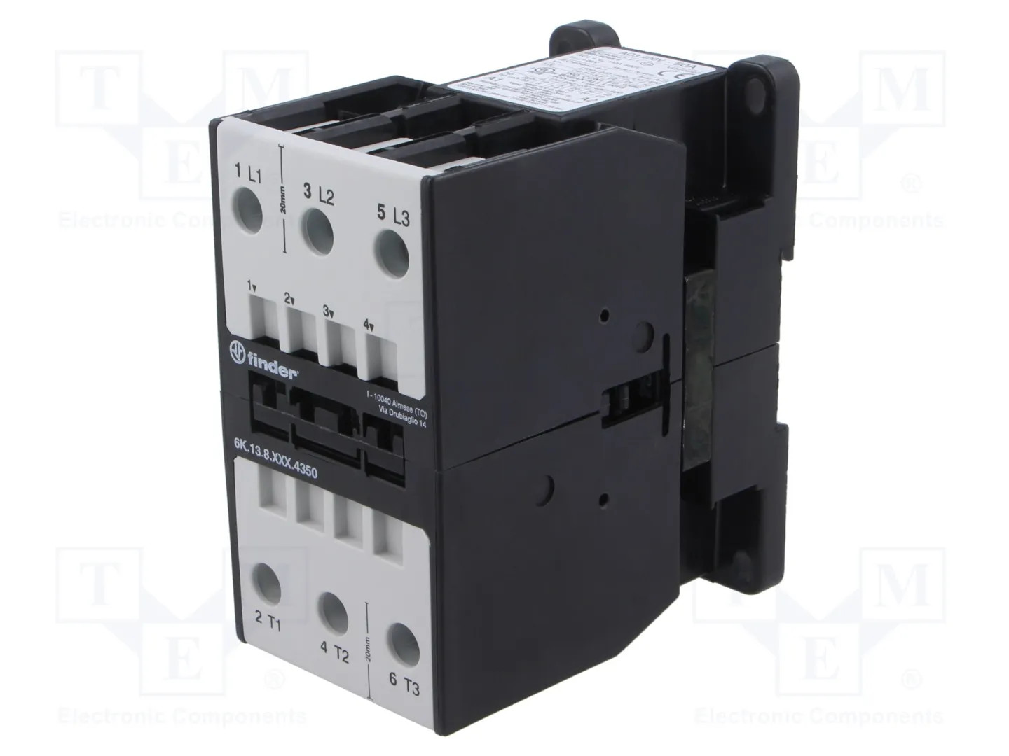 Contactor: 3-pole; NO x3; 230VAC; 50A; for DIN rail mounting; 6K