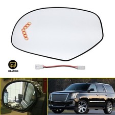 Driver Side Mirror Glass Wturn Signal For 07-14 Chevy Silverado Tahoe Suburban Driver Side Mirror Glass Wturn Signal For 07-14 Chevy Silverado Tahoe Suburban