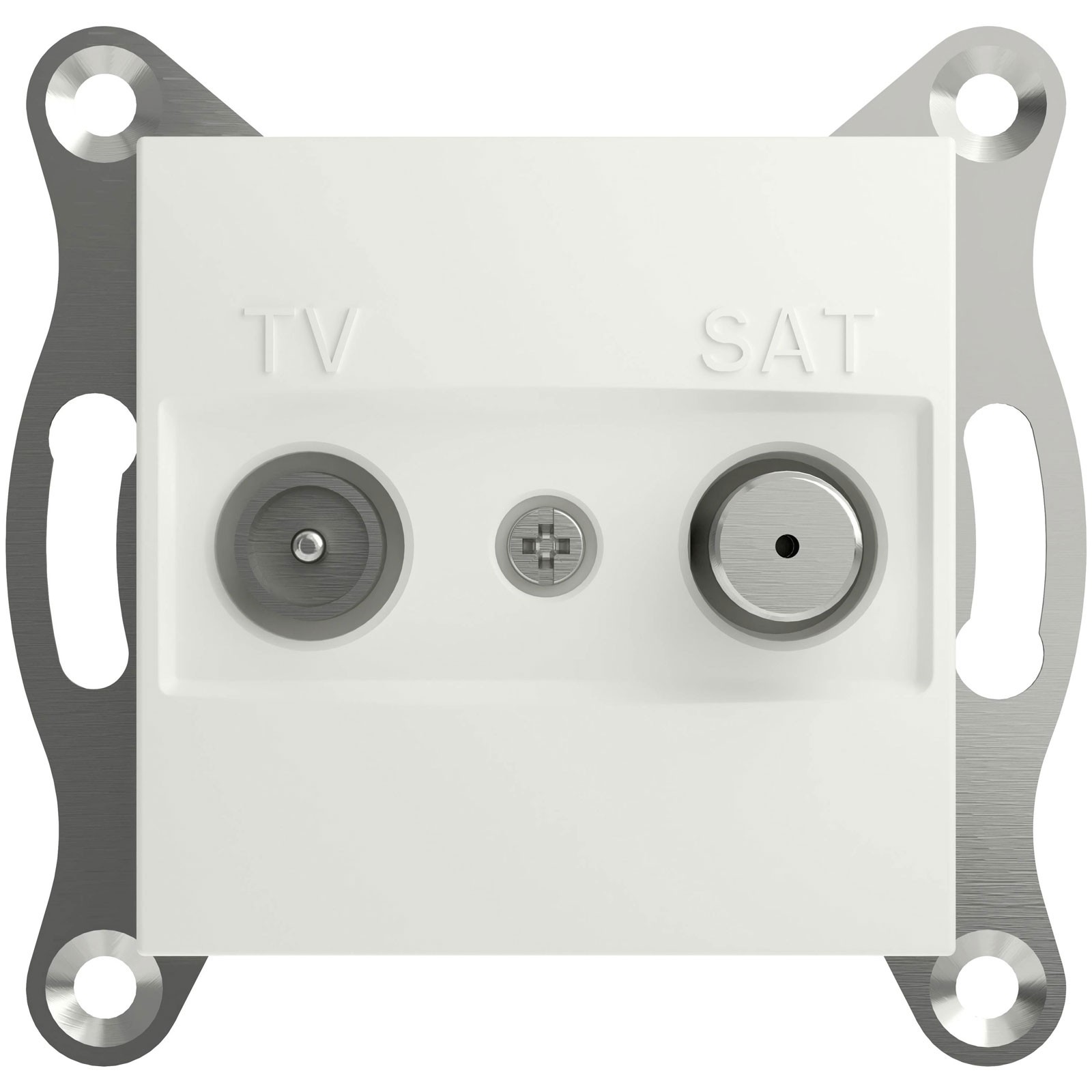 Schneider Electric Asfora TV/SAT socket white IP20 flush-mount