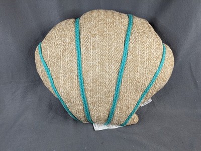 Sigrid Olsen Clam Shell Pillow Beach Indoor Outdoor 16''x 18'', Beach To Bistro