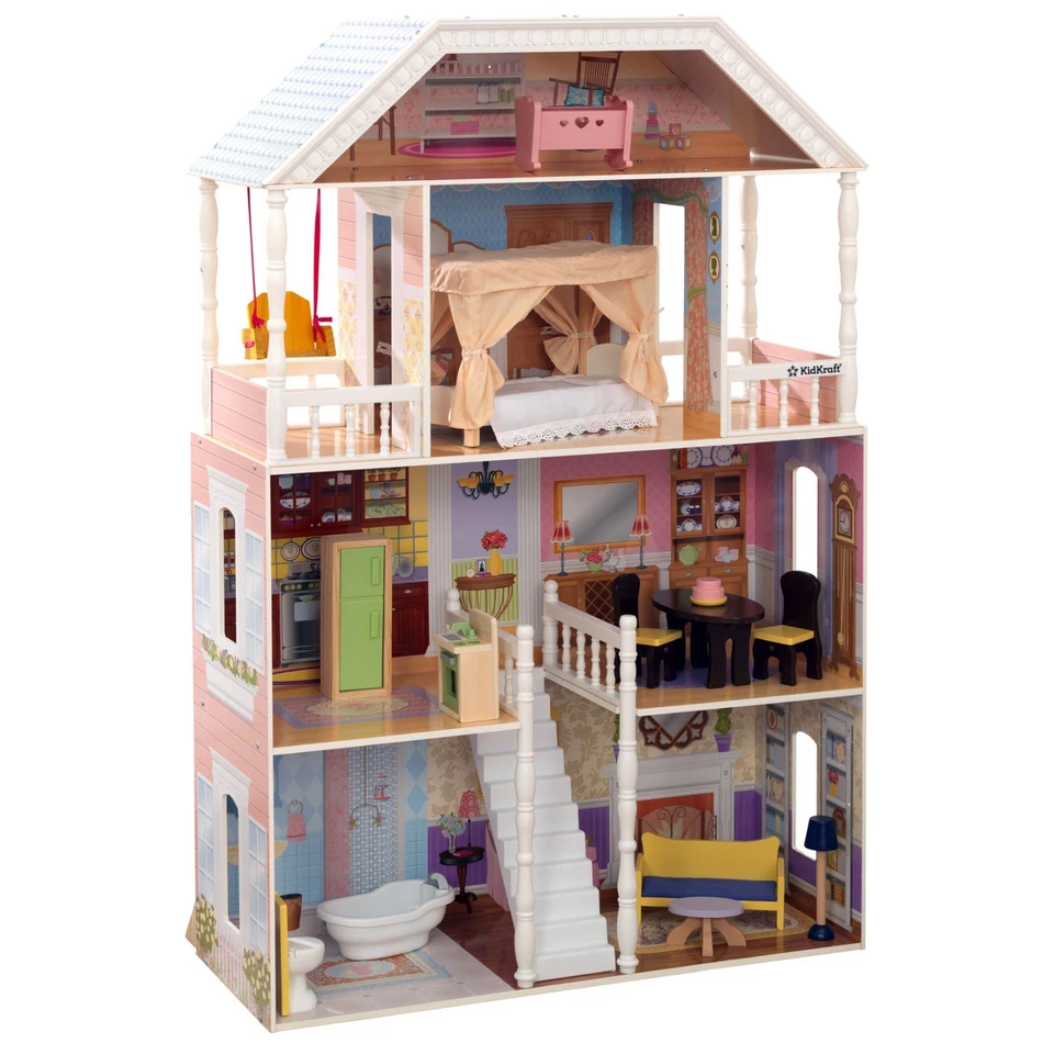 KidKraft Savannah Dollhouse with Furniture |3879 - Image 4 of 4