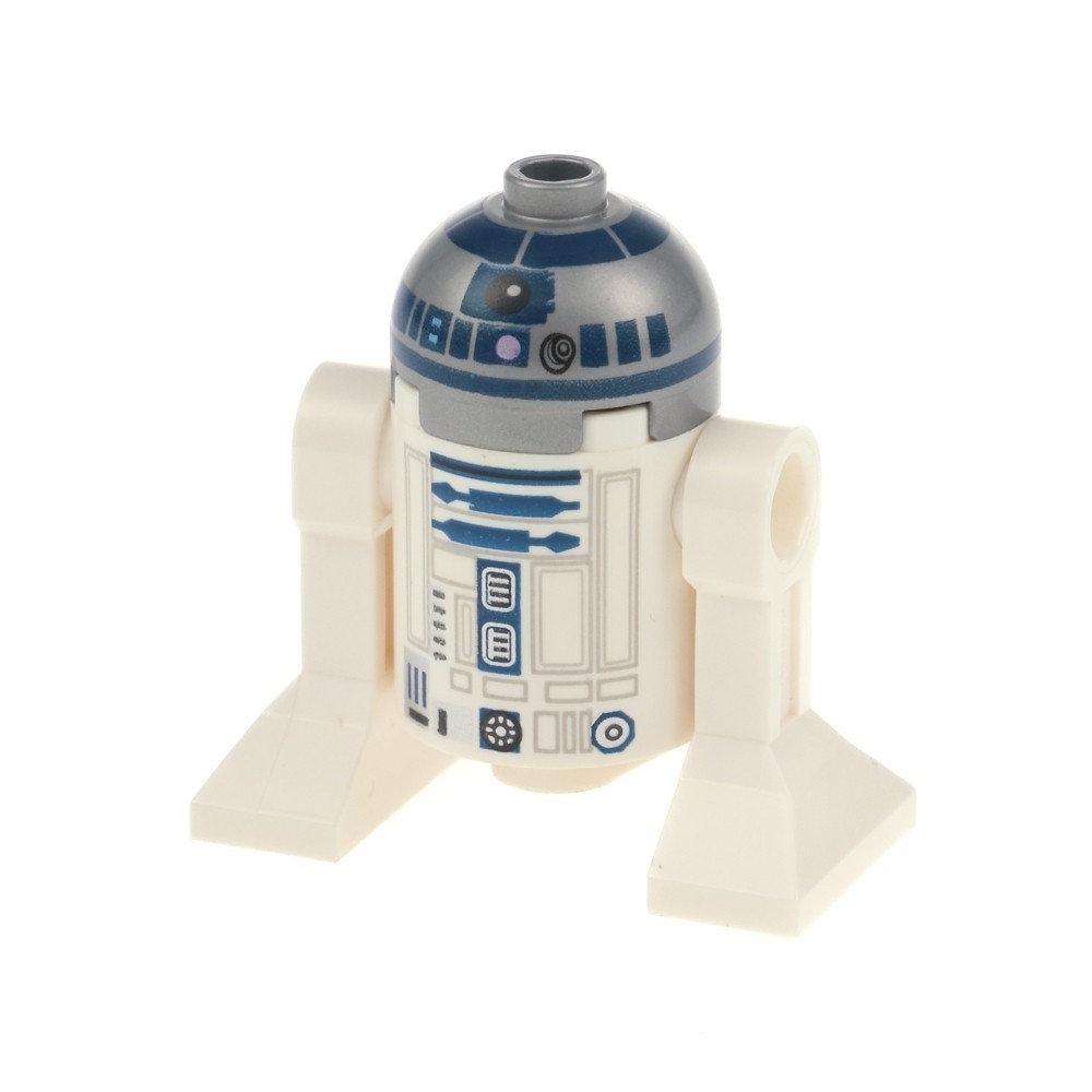 1x LEGO Minifigure SW B-Ware Worn Droid R2-D2 White Purple Point 75159