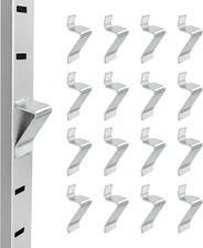 16 Pcs Metal Shelf Support Clips Compatible with Sandusky Metal Cabinet
