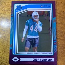 Chop Robinson Rated Rookie Purple 99/200 Panini Donruss Football 2024