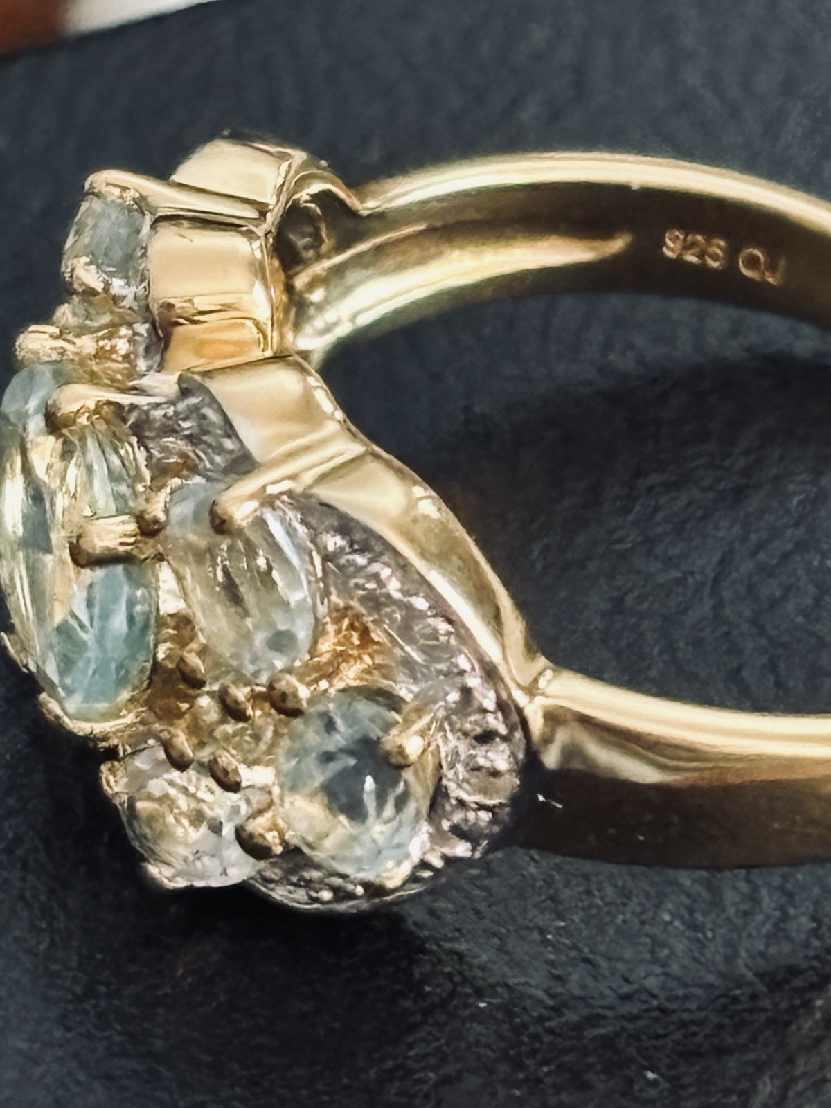 14K Gold Over Solid Sterling Silver Diamonds, 3.2… - image 7