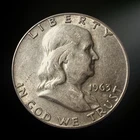 New Listing1963-D Franklin Half Dollar G/VG+ 90% Silver Coin Denver Mint