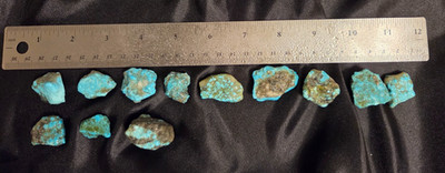 HIGH QUALITY   TURQUOISE KINGMAN  ROUGH OLD STOCK  100 GMS