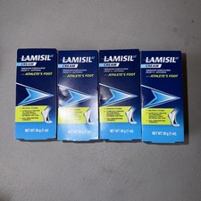 Lot Of 4 Lamisil AT 1 Antifungal Cream 1 oz exp 08/27