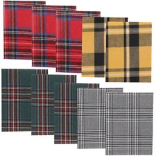 Paictheix Plaid Cloth Patches Plaid-Iron on-2, 10 Sheets patterns