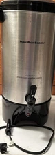 Hamilton Beach Large Coffee Urn Brewer 42 Cup Light Indicator Lock Lid PourSpout