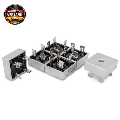 6-Pcs Brückengleichrichter KBPC3510 35A 1000V Einphasiges Metallgehäuse 4-Pin Du