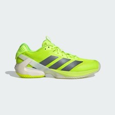 Size UK 8.5 Adidas Adizero Ubersonic 5 Tennis Shoes Hard Court Green