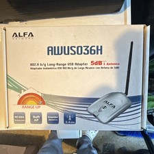 ALFA Network AWUS036H 802.11b/g Long Range USB 2.0 WiFi Adapter 54 Mbps