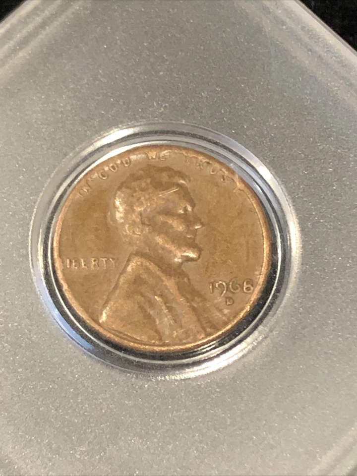 1968 D Penny Coin Error / In God We Trust & L In Liberty RIM Error + Back side - Image 3 of 4