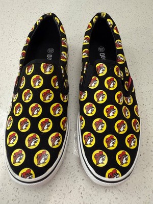 Buc-ee s Bucees Slip On Canvas Shoes Womens Size 9.5 / Mens Size 8 Beaver Logo