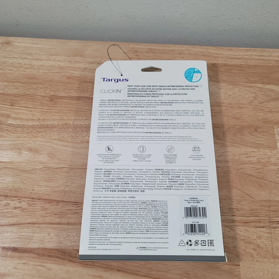 Targus THZ887GL Click-In Antimicrobial Case For 10.4 Samsung Galaxy Tab A7 - Image 2 of 3