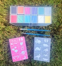 Face Painting Kit for Kids Adults, Water Activated Body Face Paint, 12 Colors 