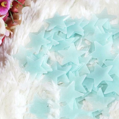 100 Pcs 3D Wall Glow In The Dark Stars Stickers Kids Nursery Room DIY Hot P0 - Picture 7 of 14