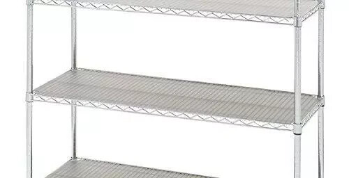 Lot (4) Seville Classics Individual Smoke Gray Wire Shelf Liners
