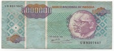 ANGOLA 5000000 5.000.000 KWANZAS 1995 PICK 142 LOOK SCANS