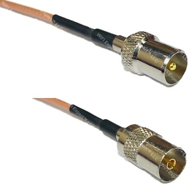 RG316 DVB TV Pal Male to DVB TV Pal Female RF Cable Rapid-SHIP LOT