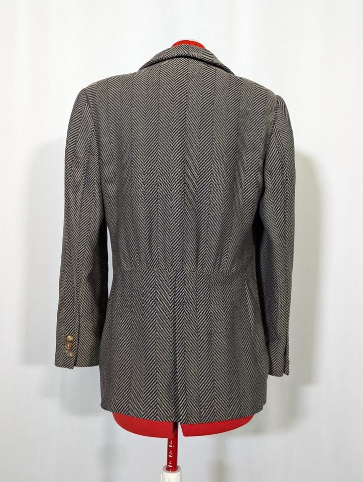 Giorgio Armani начале 90-х винтажный взлетно-посадочной полосы Herringbone геометрический куртка Италии - Изображение 4 из 4